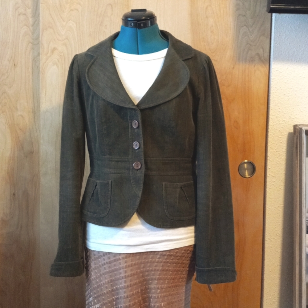 Corduroy green jacket
